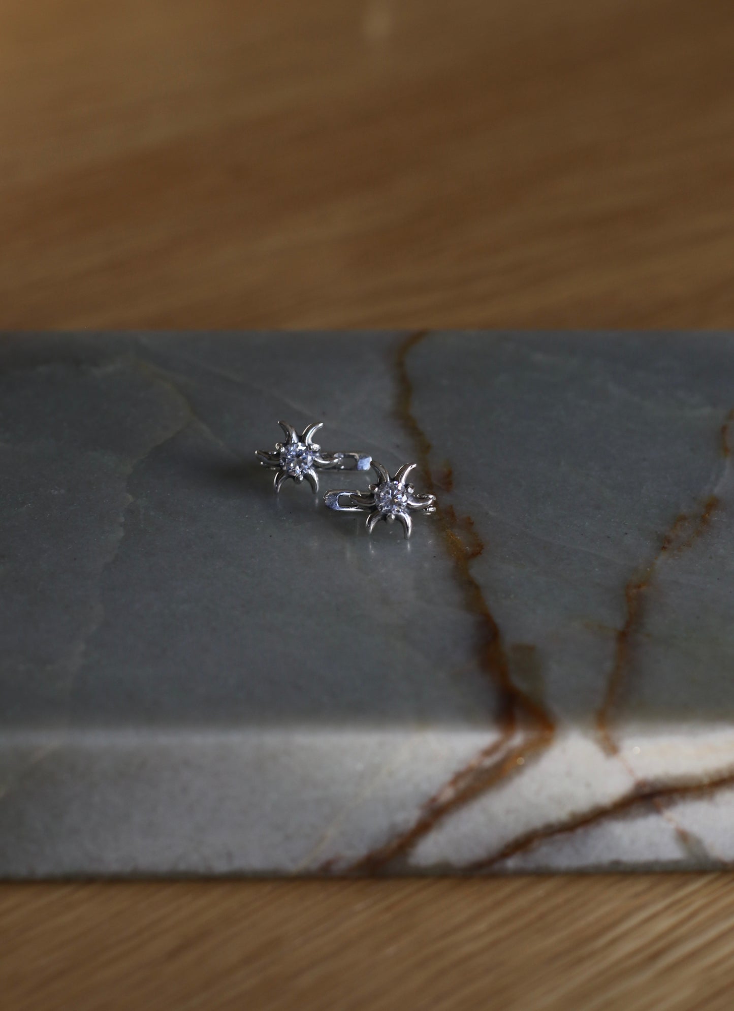 Silver Earrings With Cubic Zirconia