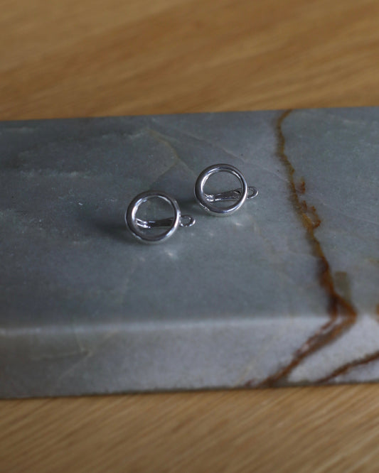 Silver Circle Earrings